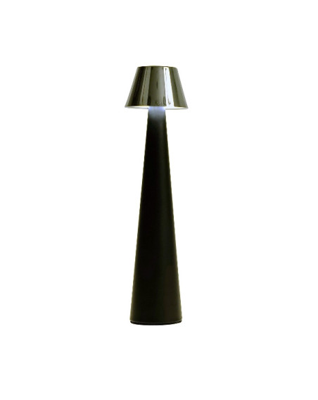 LED Tischlampe Pilz Kupfer-Schwarz, Touch Dimmer 7x28cm