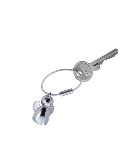 Schlüsselanhänger Schutzengel "Angelina" Silber glänzend