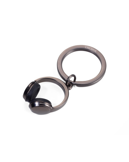Schlüsselanhänger Headphone Kopfhörer Schwarz
