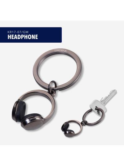 Schlüsselanhänger Headphone Kopfhörer Schwarz