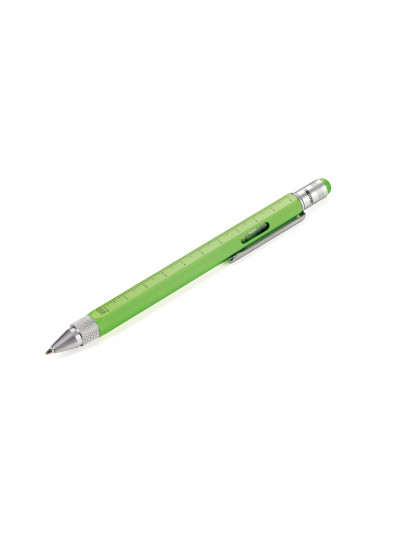 CONSTRUCTION Multitasking Kugelschreiber Grün-Silber
