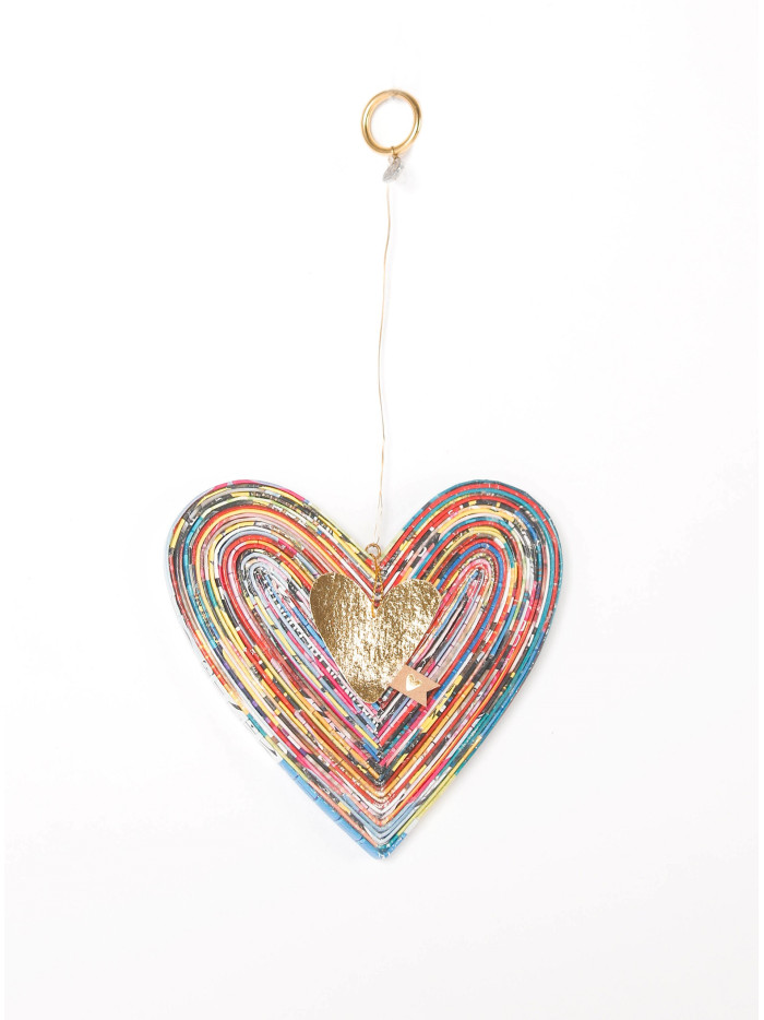 Magazin Herz Deko Goldenes Herz