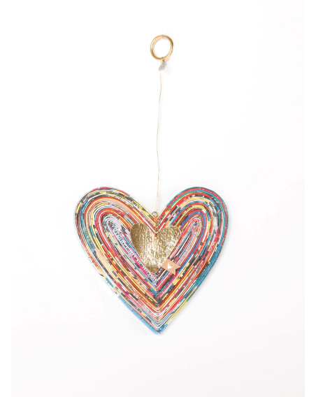 Magazin Herz Deko Goldenes Herz