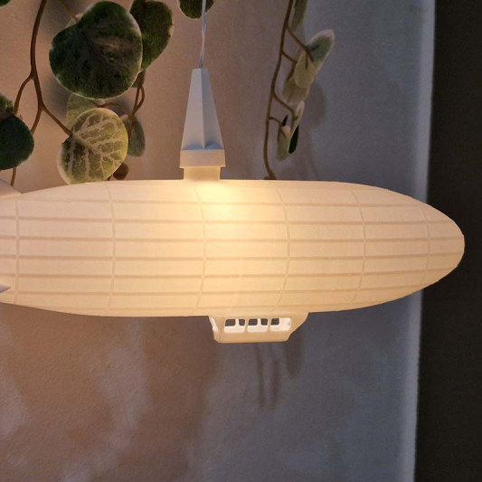 Lampenschirm Zeppelin Hugo XXL 220x51x68mm für den Weihnachtsstern A1e