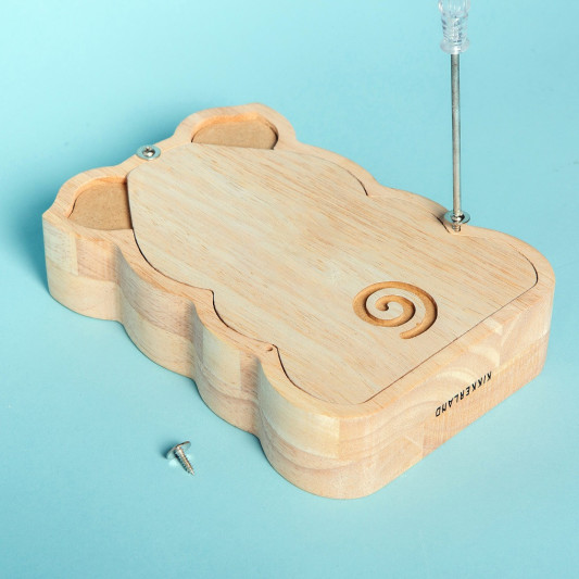 Spardose Holz-Sparschwein "Piggi Bank"