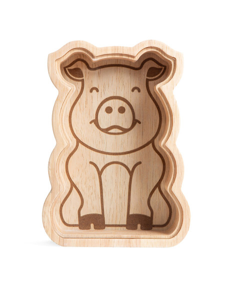 Spardose Holz-Sparschwein "Piggi Bank"