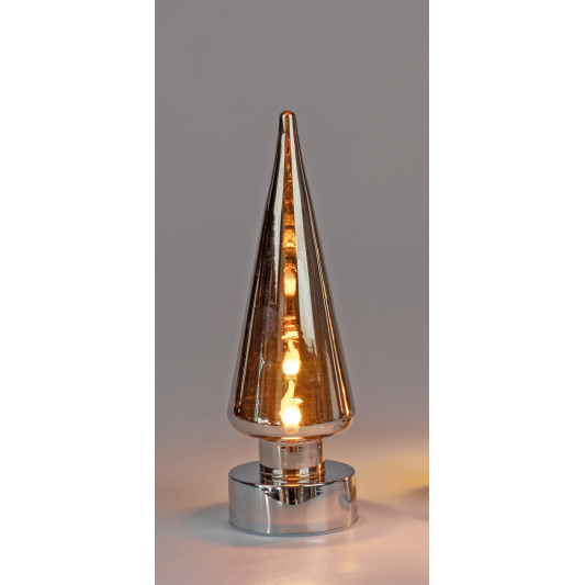 LED Baum Magic-Flamme Glas 26cm mit Timer