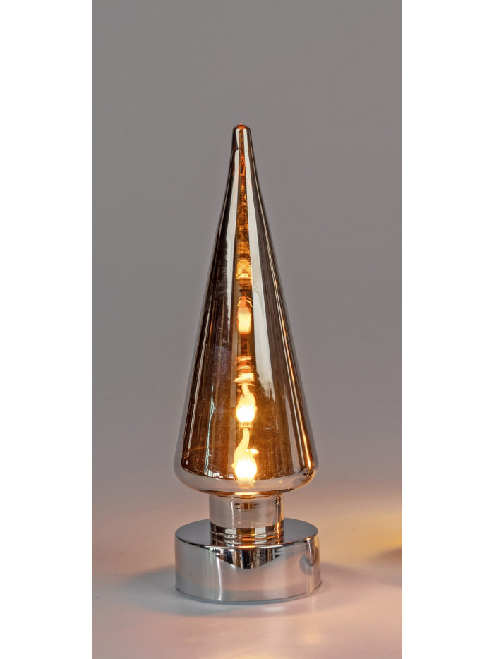 LED Baum Magic-Flamme Glas 26cm mit Timer