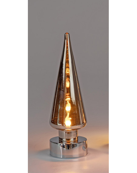 LED Baum Magic-Flamme Glas 26cm mit Timer
