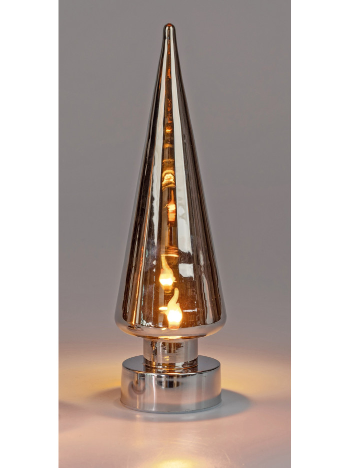 LED Baum Magic-Flamme Glas 30cm mit Timer
