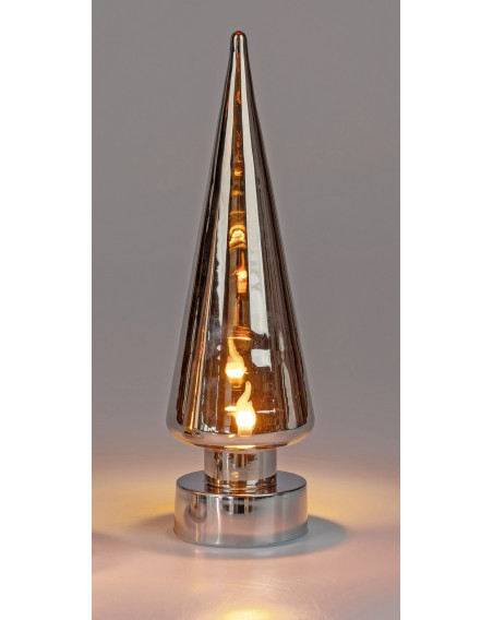 LED Baum Magic-Flamme Glas 30cm mit Timer
