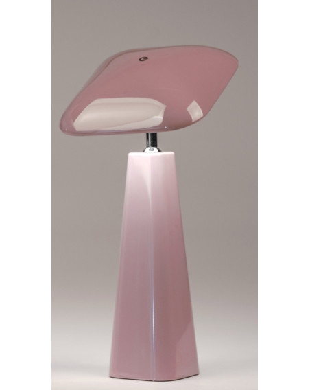 LED Tischlampe Melamin-Flieder, Touch Dimmer, USB wiederaufladbar, 36 cm