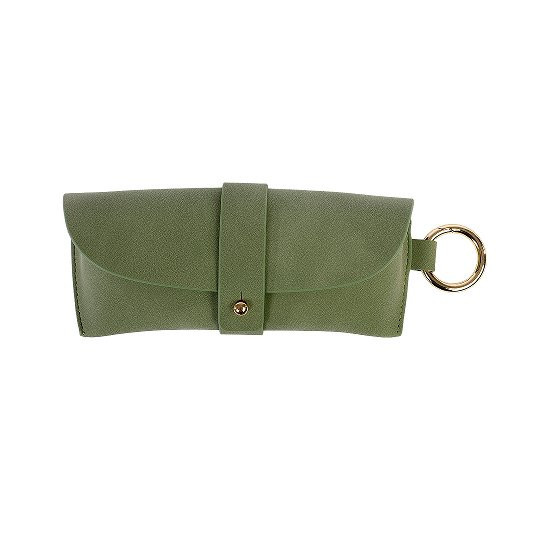 Brillenetui Majoie Leder-Optik Taupe 17x7cm