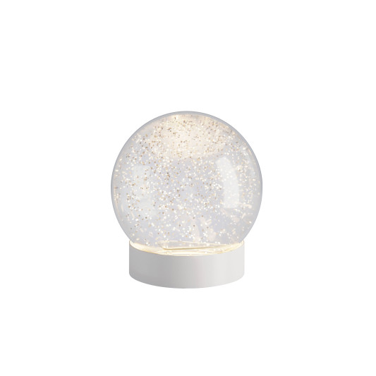 Sompex GLAMOR BAUBLE 13cm Leuchtkugel, Sockel weiß