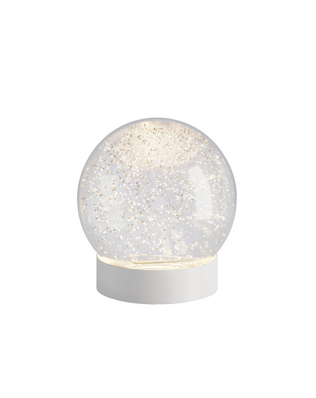 Sompex GLAMOR BAUBLE 13cm Leuchtkugel, Sockel weiß