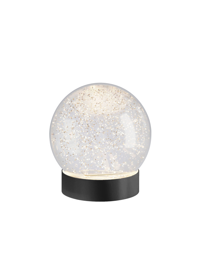 Sompex GLAMOR BAUBLE 13cm Leuchtkugel, Sockel schwarz