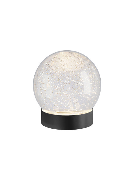Sompex GLAMOR BAUBLE 13cm Leuchtkugel, Sockel schwarz