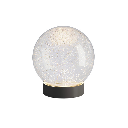 Sompex GLAMOR BAUBLE 15cm Leuchtkugel, Sockel schwarz