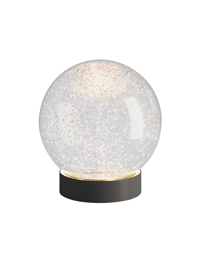 Sompex GLAMOR BAUBLE 15cm Leuchtkugel, Sockel schwarz