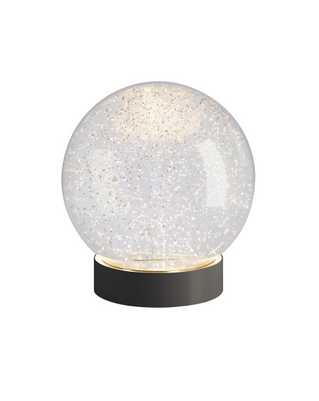 Sompex GLAMOR BAUBLE 15cm Leuchtkugel, Sockel schwarz
