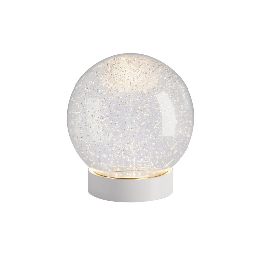 Sompex GLAMOR BAUBLE 15cm Leuchtkugel, Sockel weiß