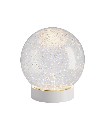 Sompex GLAMOR BAUBLE 15cm Leuchtkugel, Sockel weiß