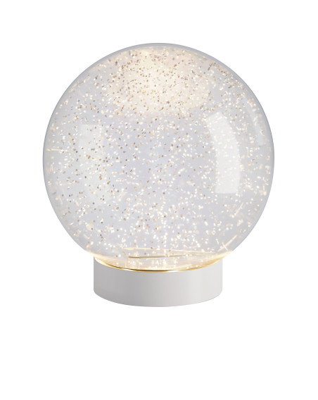 Sompex GLAMOR BAUBLE 18cm Leuchtkugel, Sockel weiß