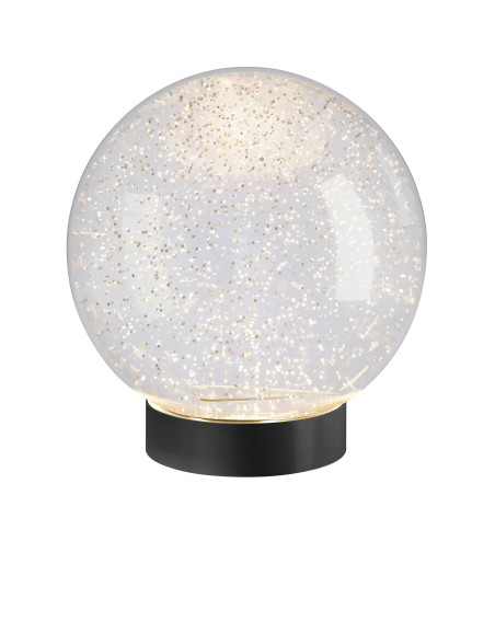 Sompex GLAMOR BAUBLE 18cm Leuchtkugel, Sockel schwarz