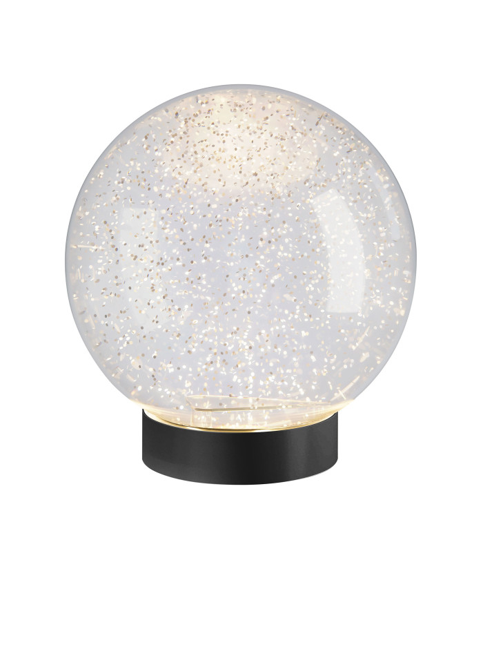 Sompex GLAMOR BAUBLE 18cm Leuchtkugel, Sockel schwarz