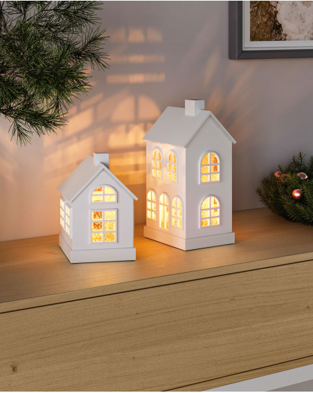 Sompex GLAMOR HOUSE 16x11,5cm weiß Dekoleuchte
