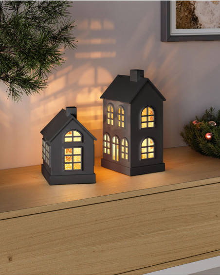 Sompex GLAMOR HOUSE 16x11,5cm schwarz Dekoleuchte