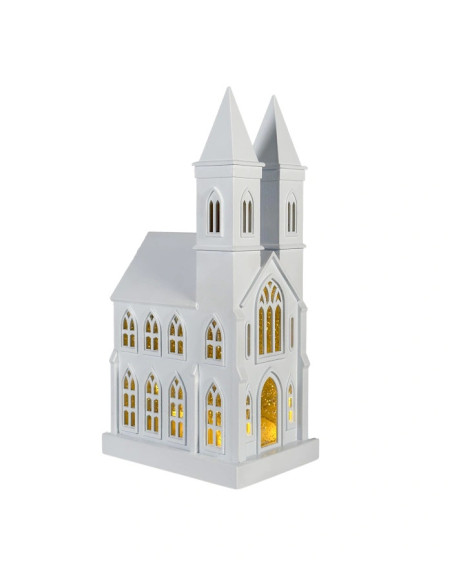 Sompex GLAMOR CHURCH 28x14cm weiß Dekoleuchte