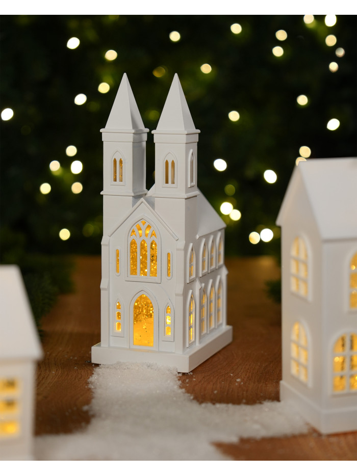 Sompex GLAMOR CHURCH 28x14cm weiß Dekoleuchte
