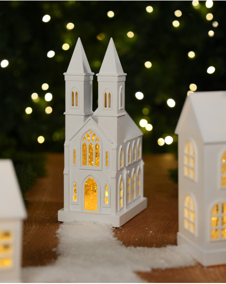 Sompex GLAMOR CHURCH 28x14cm weiß Dekoleuchte