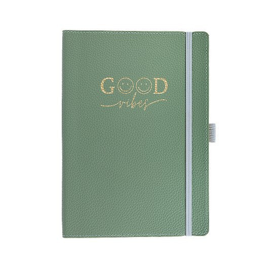 Notizbuch Schreibkladde GOOD VIBES Mint Majoie, Slim Line A5 144 Seiten