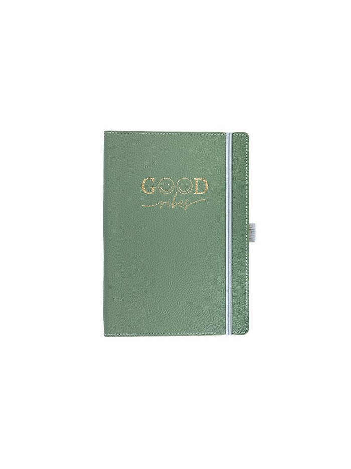 Notizbuch Schreibkladde GOOD VIBES Mint Majoie, Slim Line A5 144 Seiten