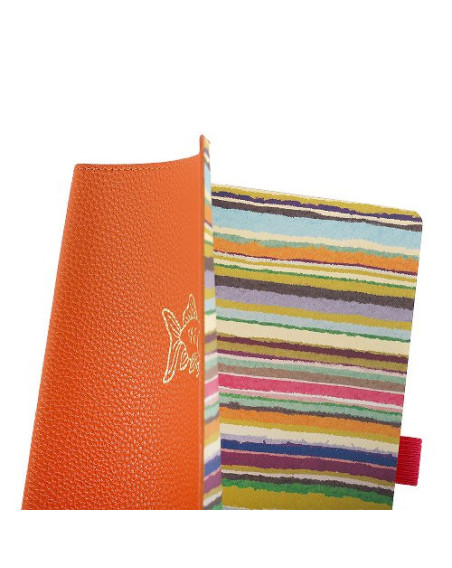 Notizbuch Schreibkladde FISCH orange Majoie, Slim Line A5 144 Seiten