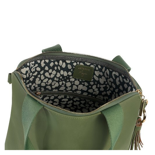 Umhängetasche Handtasche Majoie Salbei, Lederoptik 30x30cm
