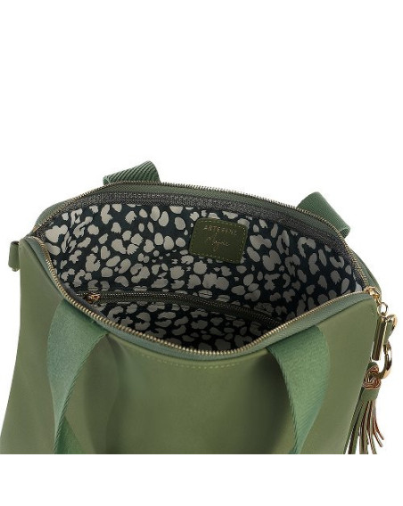 Umhängetasche Handtasche Majoie Salbei, Lederoptik 30x30cm