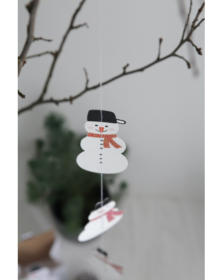 Winterfreunde Kette Girlande Pinguine 100mm Karton