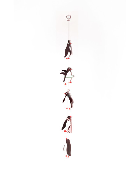 Winterfreunde Kette Girlande Pinguine 100mm Karton