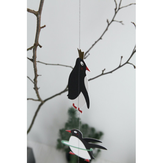 Winterfreunde Kette Girlande Eisbären 100mm Karton