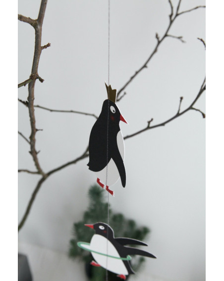 Winterfreunde Kette Girlande Eisbären 100mm Karton