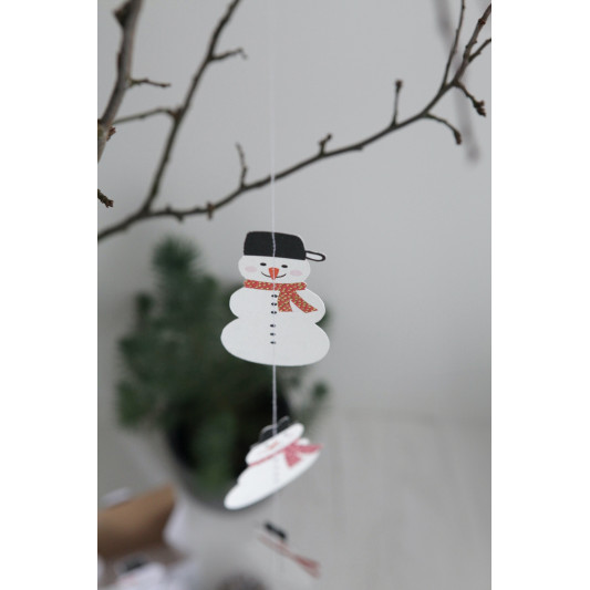Winterfreunde Kette Girlande Eisbären 100mm Karton