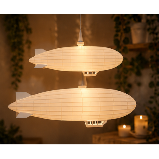 Lampenschirm Zeppelin Hugo XXL 220x51x68mm für den Weihnachtsstern A1e