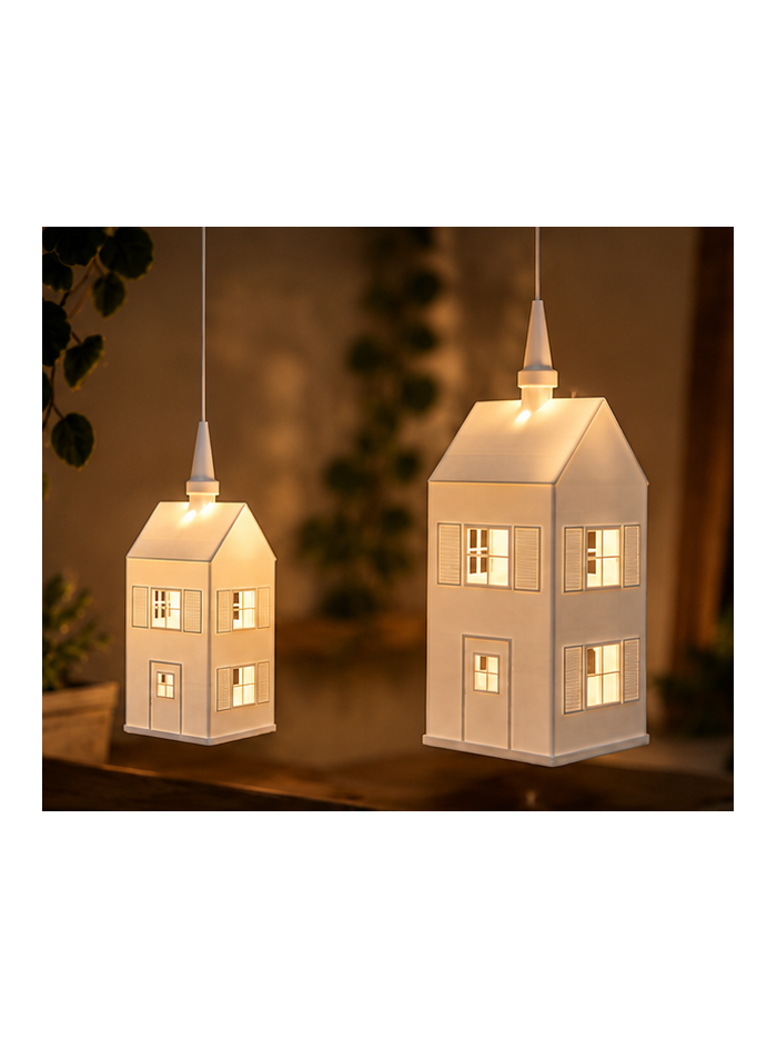 Lampenschirm Haus Aurora S, 50x50x120mm für den Weihnachtsstern A1e