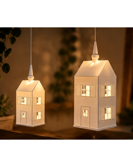 Lampenschirm Haus Aurora S, 50x50x120mm für den Weihnachtsstern A1e