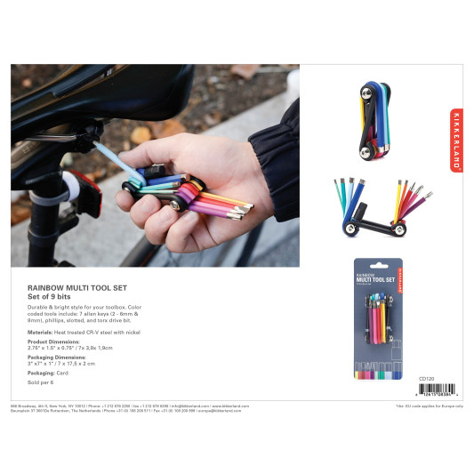 Multitool 9-tlg. Multiwerkzeug für Unterwegs