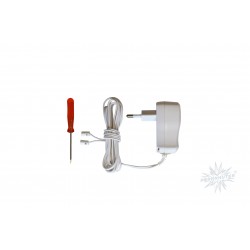 Netzteil weiß,  500mA mit Timer passend für 1-4 Herrnhuter Sterne, 1,50m