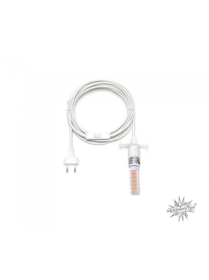 Indoorkabel weiß passend für Herrnhuter Papiersterne, 4m
